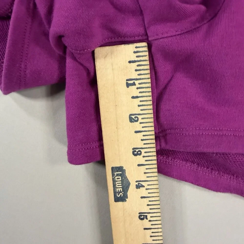 Reebok Womens High Rise Shorts Magenta Fuchsia SZ XXXL Drawstring Cotton Shorts